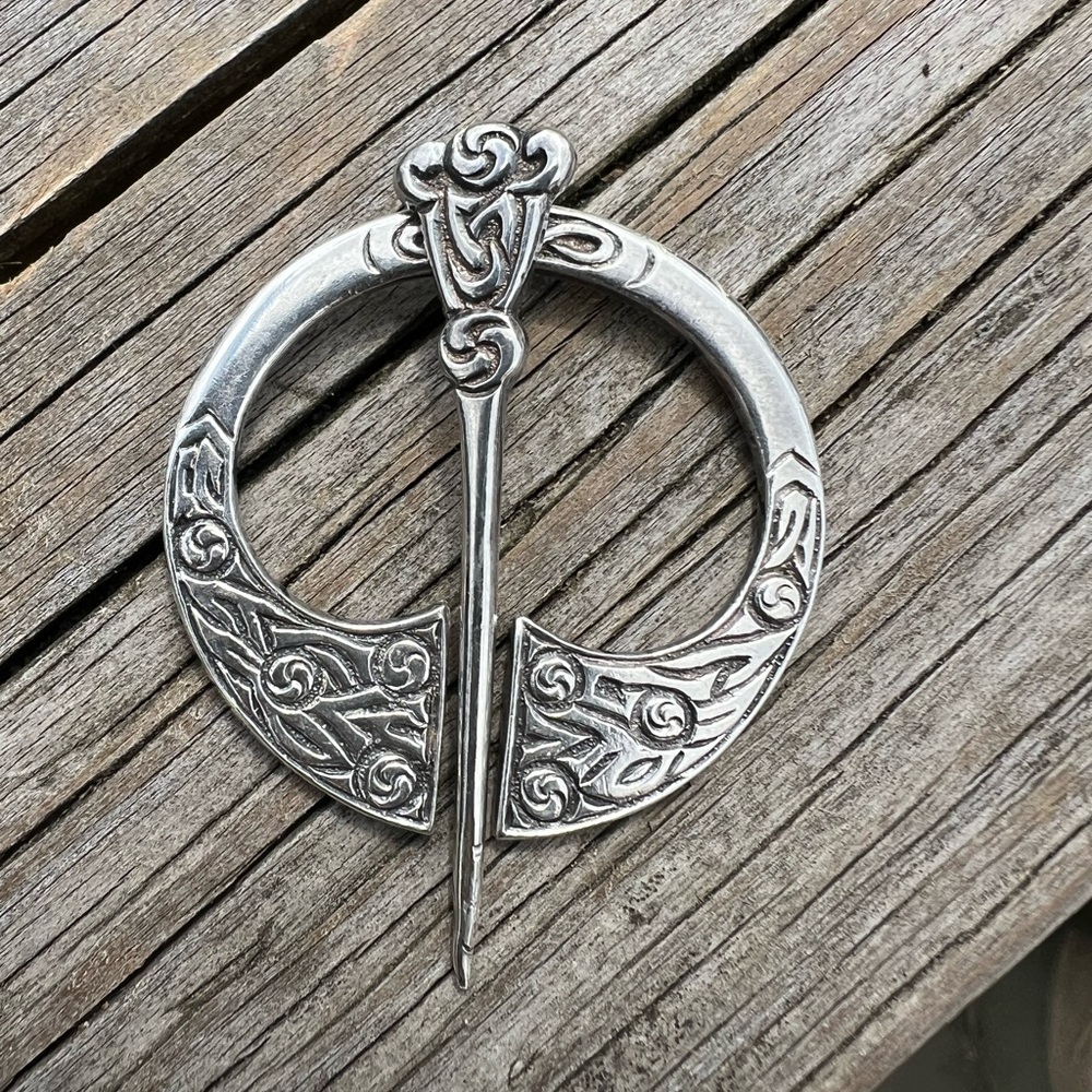 Silver Scottish Kilt Pin Birmingham F Narborough Made in Great Britain 1922 1.5”